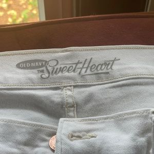 Old Navy Sweetheart White Jeans  sz12